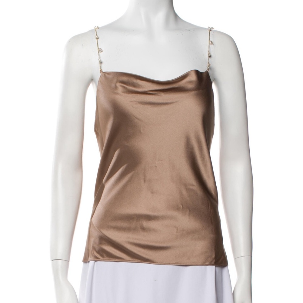 NWT Cami NYC Pearl-embellished Silk-blend Camisole XXS